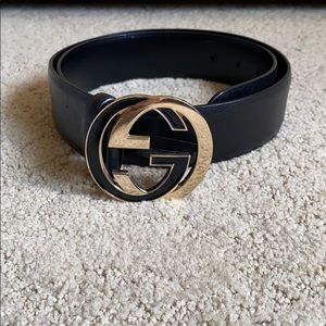 Black Gucci Belt